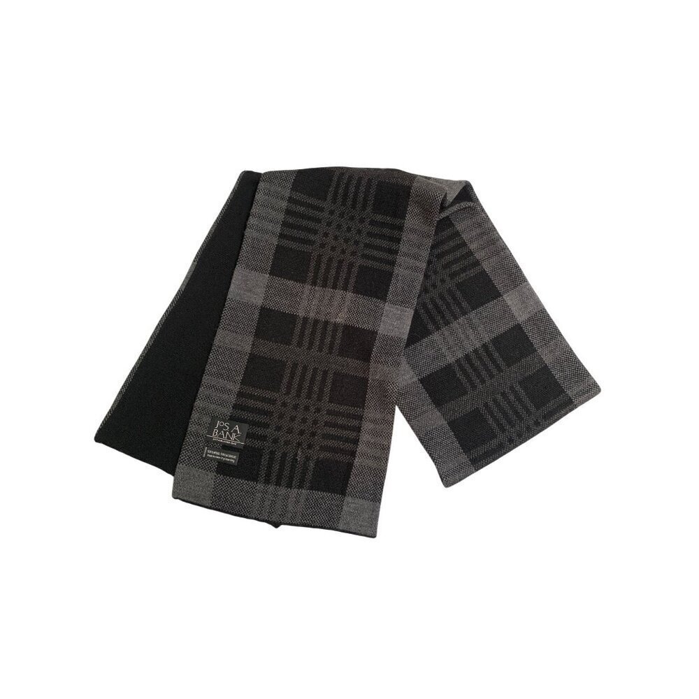 Women’s Jos. A. Bank Black & Gray Pattern Scarf